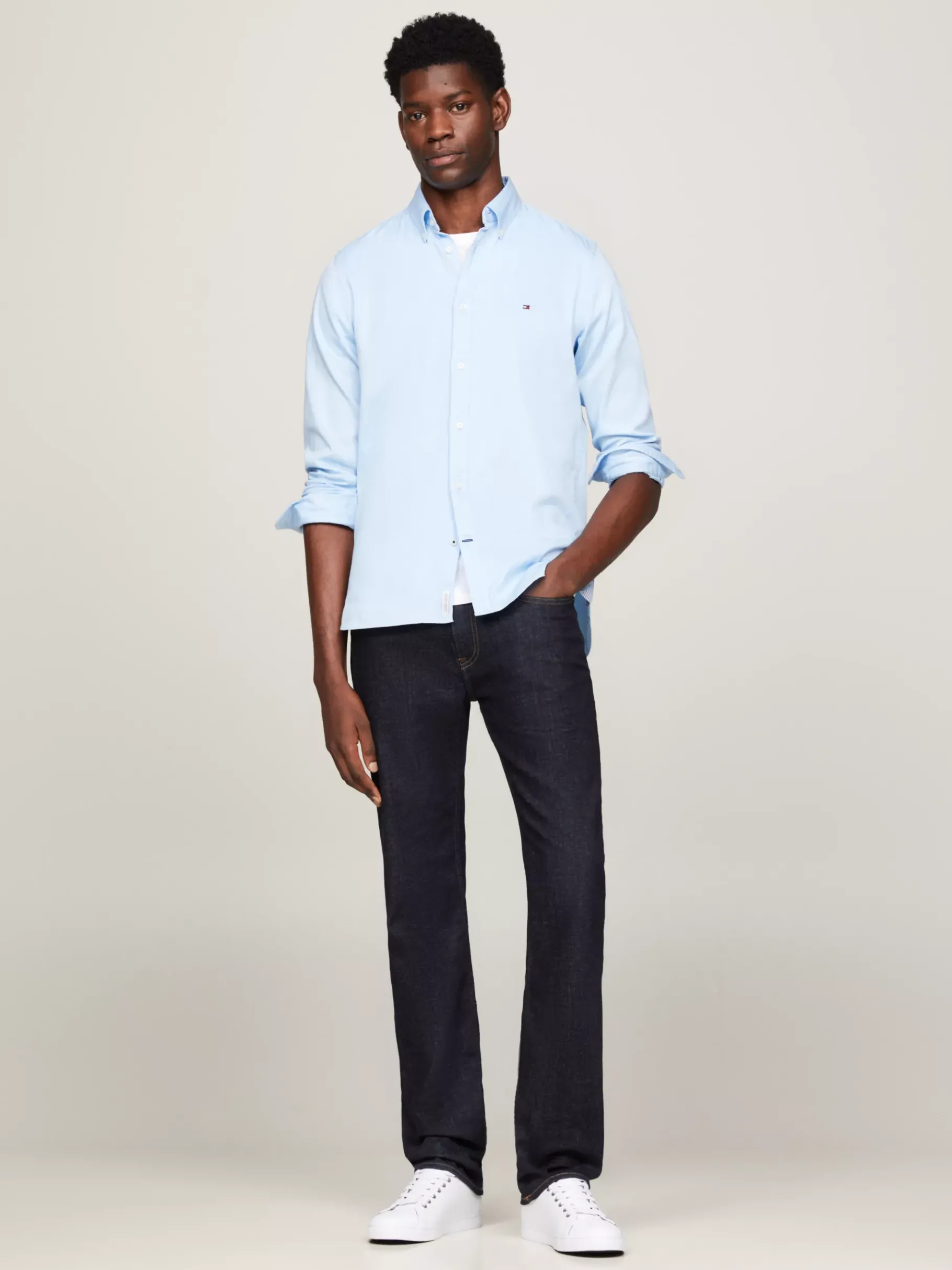 Tommy Hilfiger Essential Schnür-Sneaker aus Leder WHITE Online