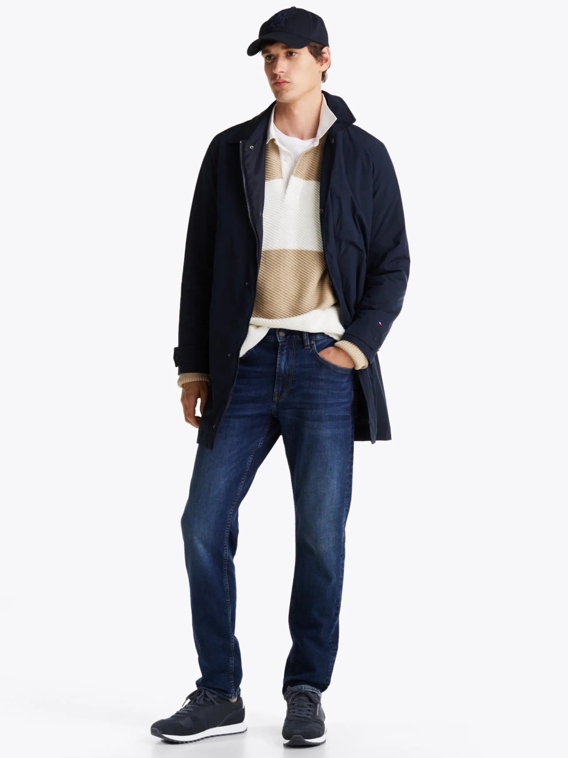 Tommy Hilfiger Essential Sneaker mit Struktur-Mix DESERT SKY Sale