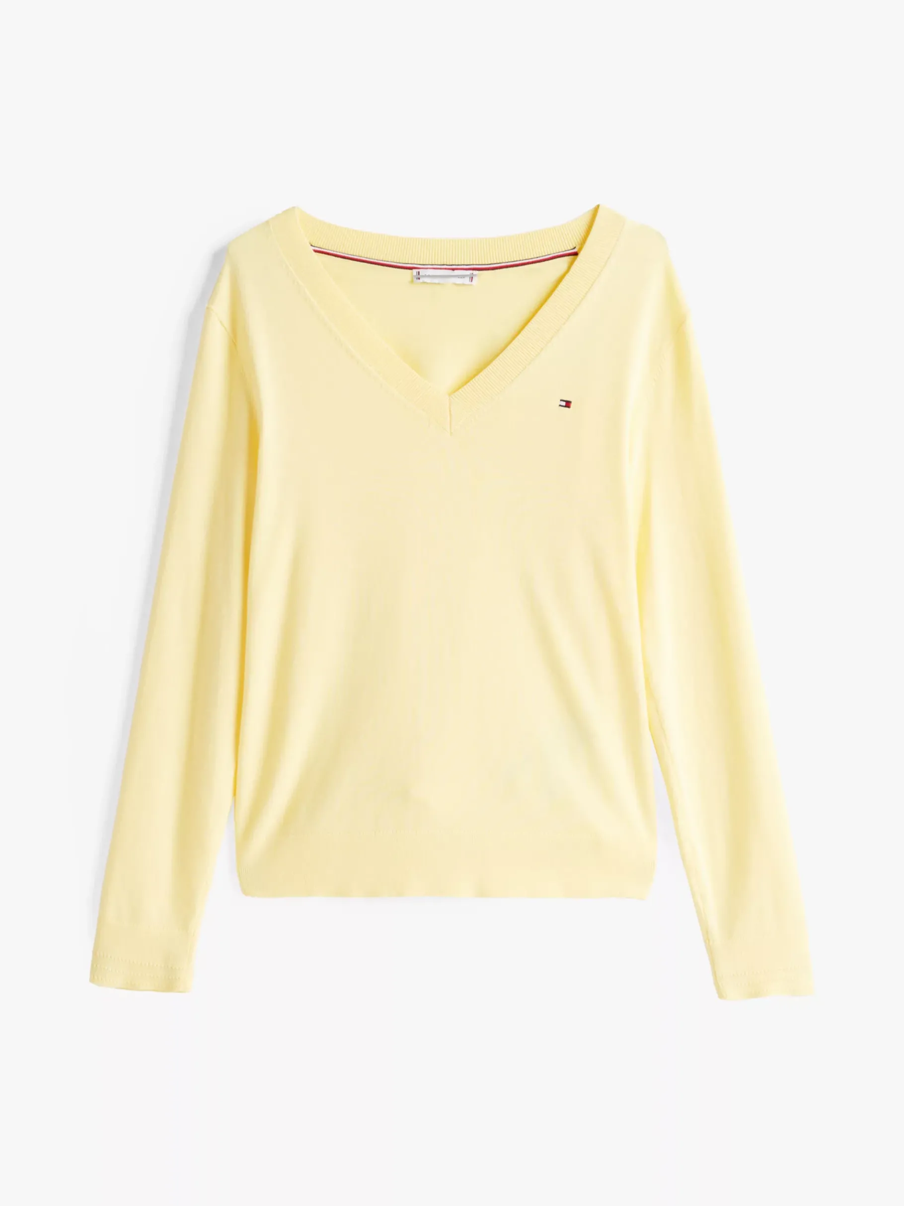 Tommy Hilfiger Feinstrickpullover mit V-Ausschnitt CITRONELLA Best