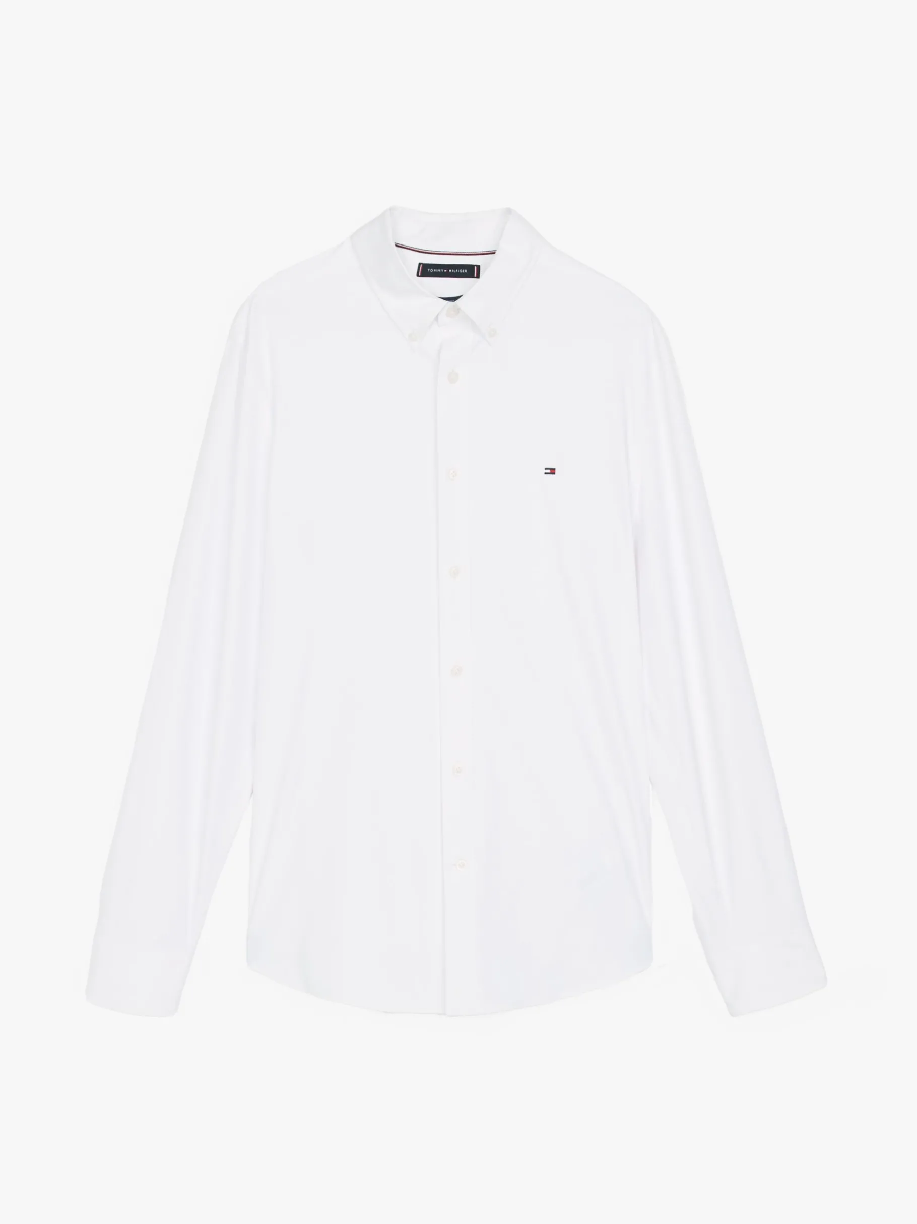 Tommy Hilfiger Feuchtigkeitsableitendes Slim Fit Hemd OPTIC WHITE Cheap