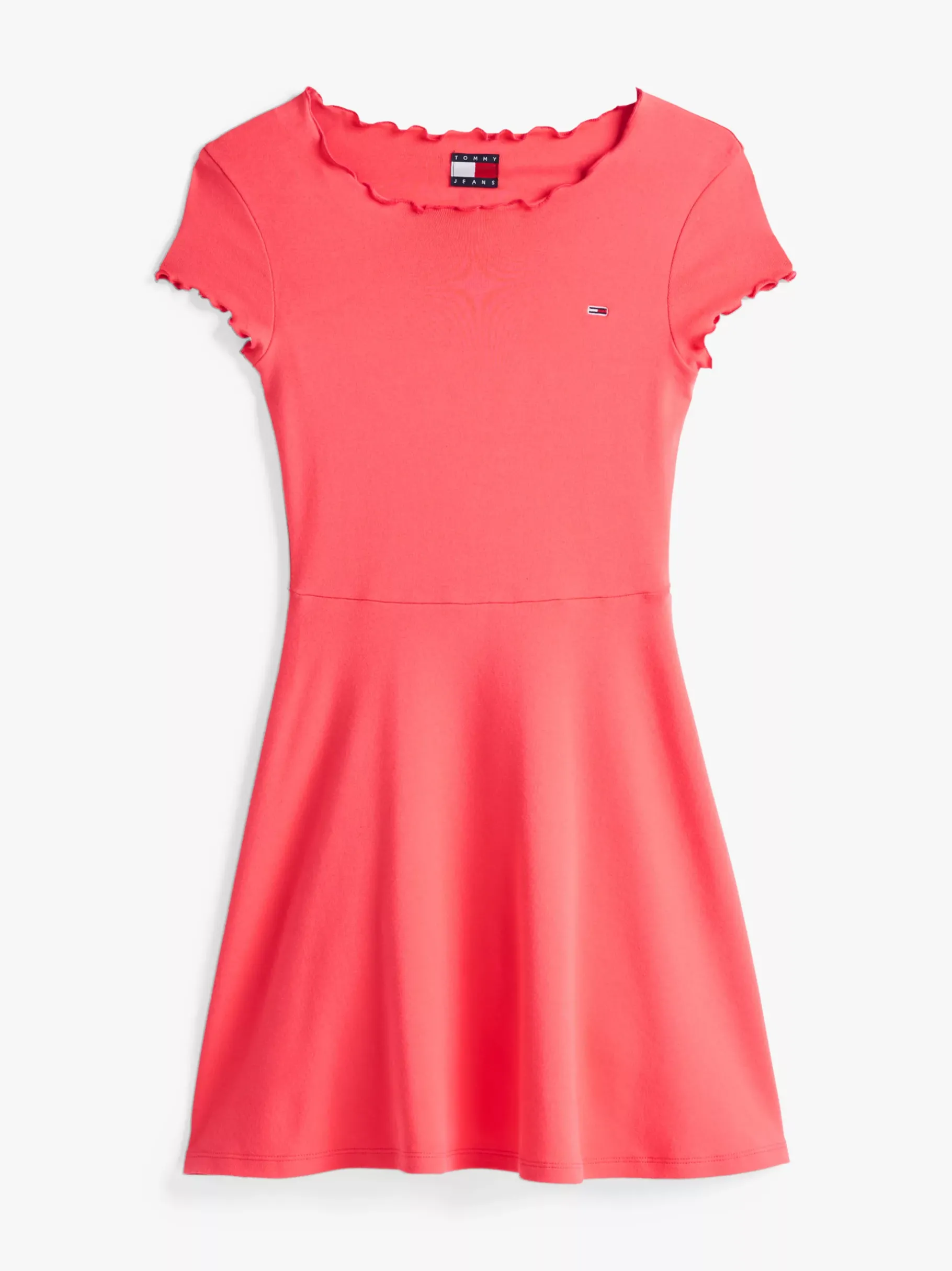 Tommy Hilfiger Fit-and-Flare Minikleid mit Rüschen AMOUR Discount