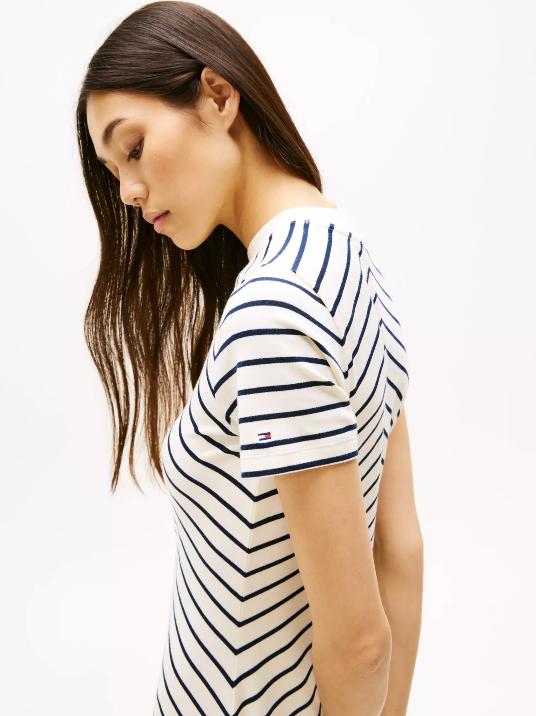 Tommy Hilfiger Fit-and-Flare-Midikleid CALICO/DARK NIGHT NAVY STP Online