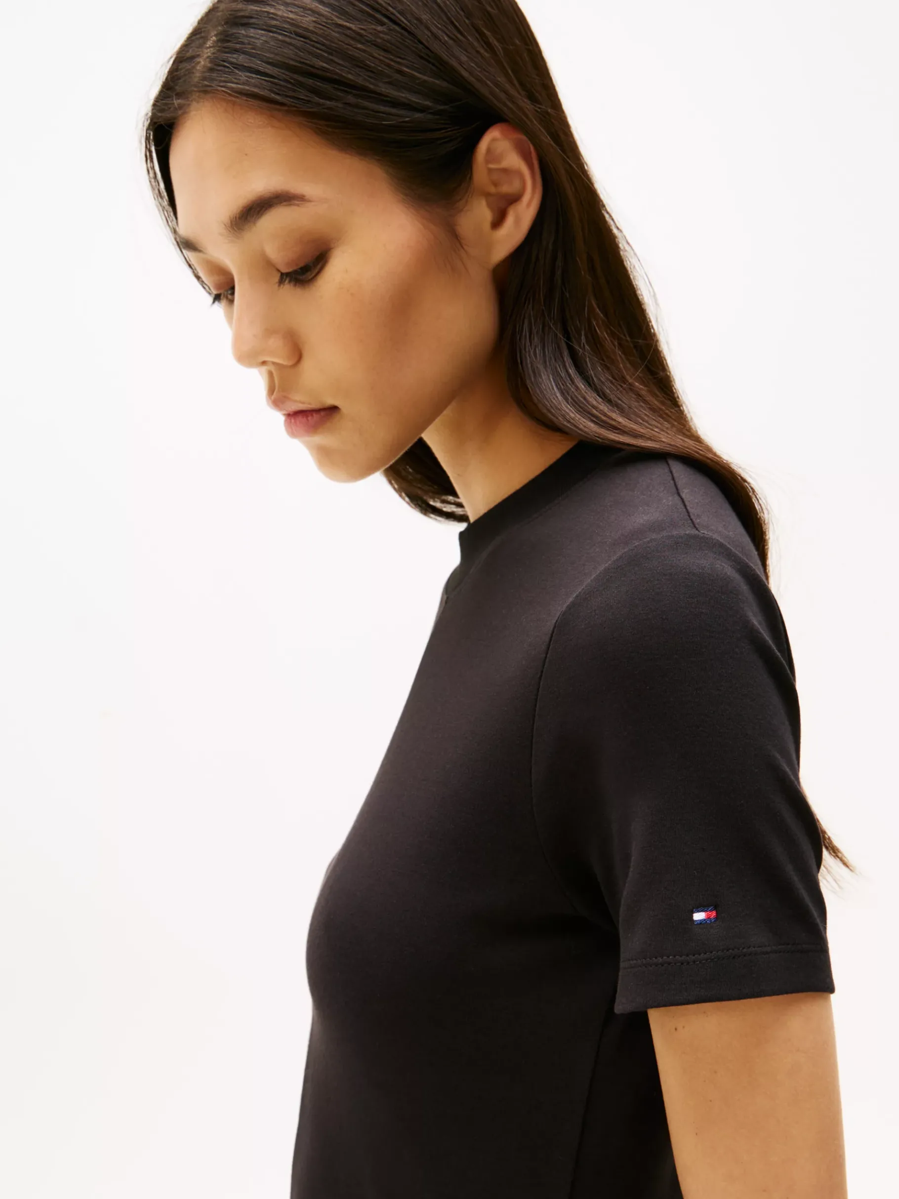 Tommy Hilfiger Fit-and-Flare-Midikleid BLACK Shop