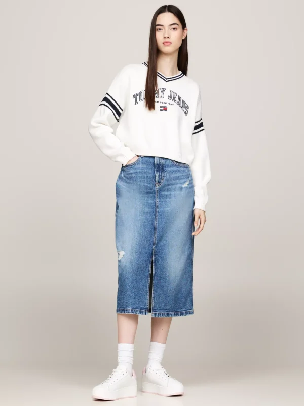 Tommy Hilfiger Flatform-Ledersneaker mit Metallic-Absatz MISTY PINK New