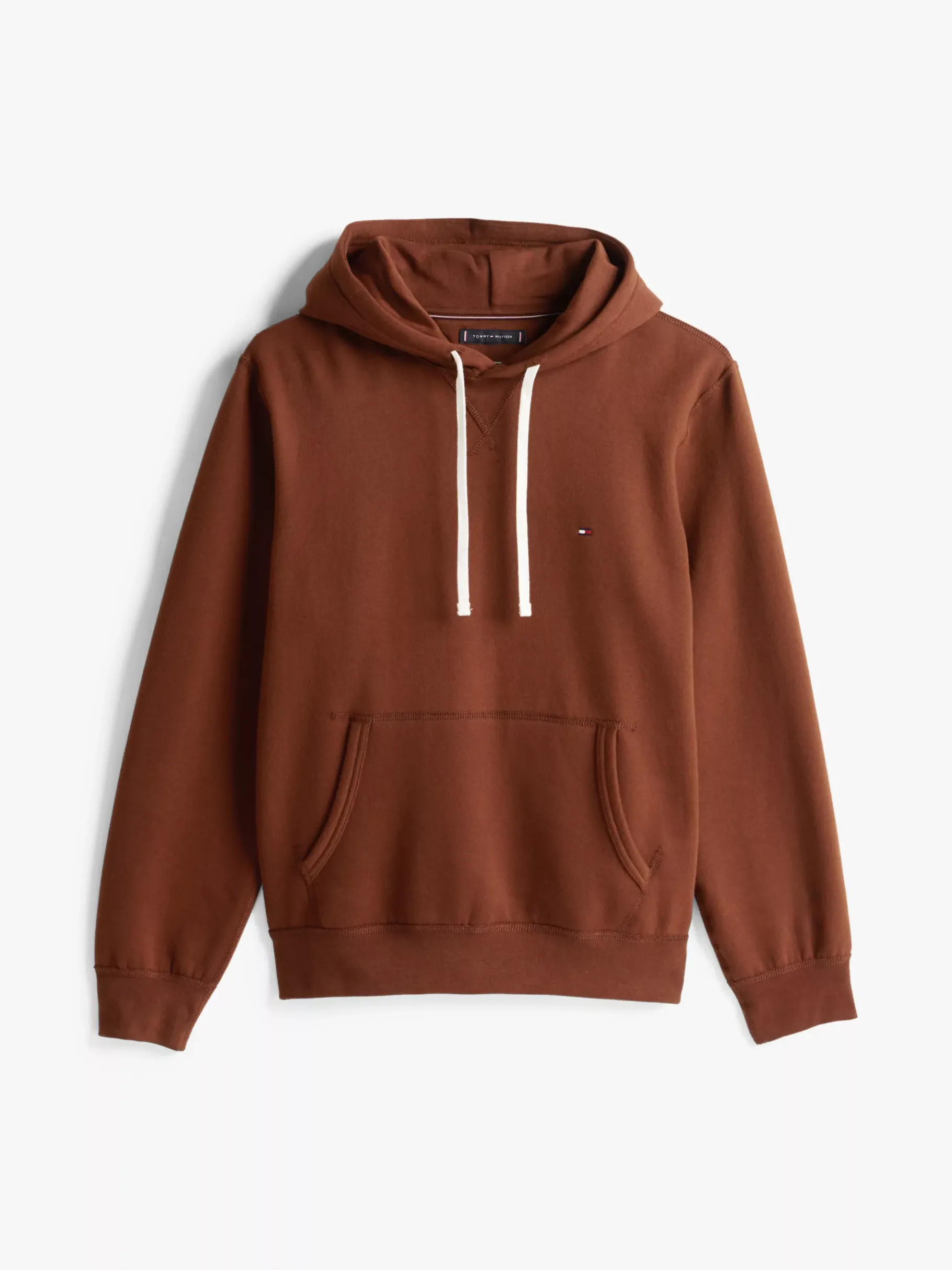 Tommy Hilfiger Fleece-Hoodie mit Tunnelzug RICH MOCHA Outlet