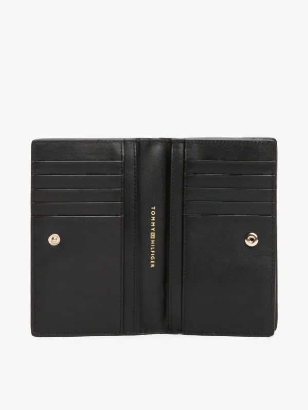 Tommy Hilfiger Geldbörse aus Leder mit Metall-Logo BLACK Cheap