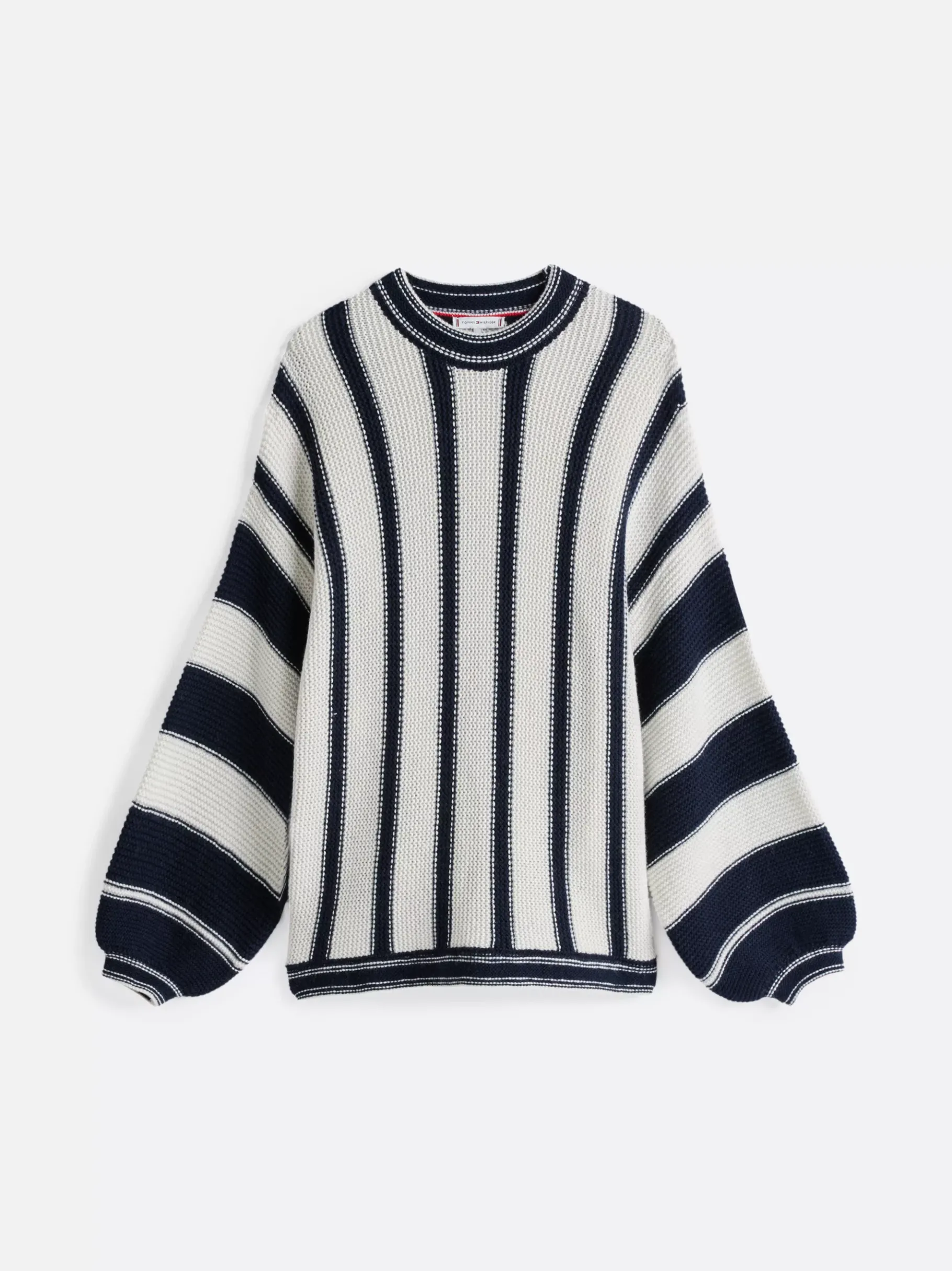 Tommy Hilfiger Gestreifter Relaxed Fit Pullover mit Kaschmir MIX STP DARK NIGHT NAVY/ IVORY P Store