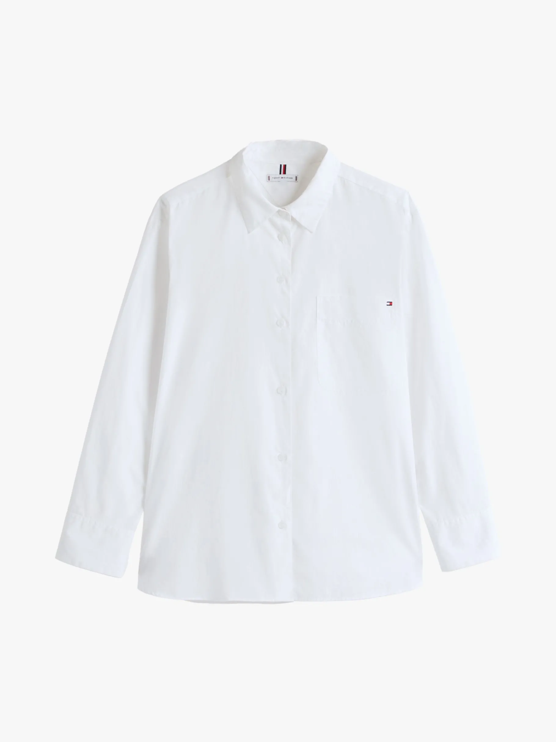 Tommy Hilfiger Gestreiftes Hemd mit Oversized Fit TH OPTIC WHITE Sale