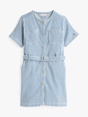 Tommy Hilfiger Gestreiftes Jeanskleid mit Gürtel STRIPE Store