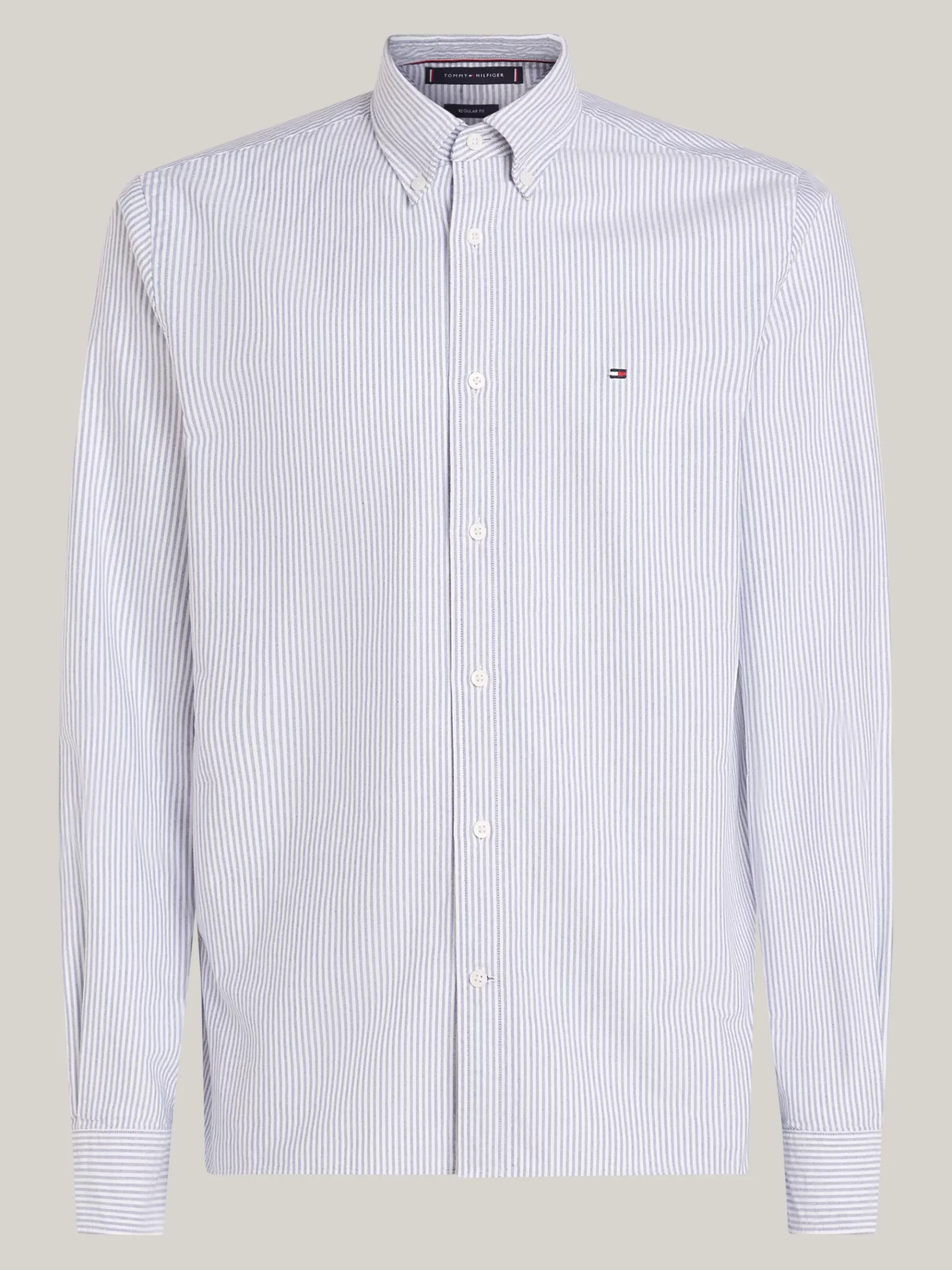 Tommy Hilfiger Gestreiftes Regular Fit Oxford-Hemd ROYAL BLUE / WHITE Sale