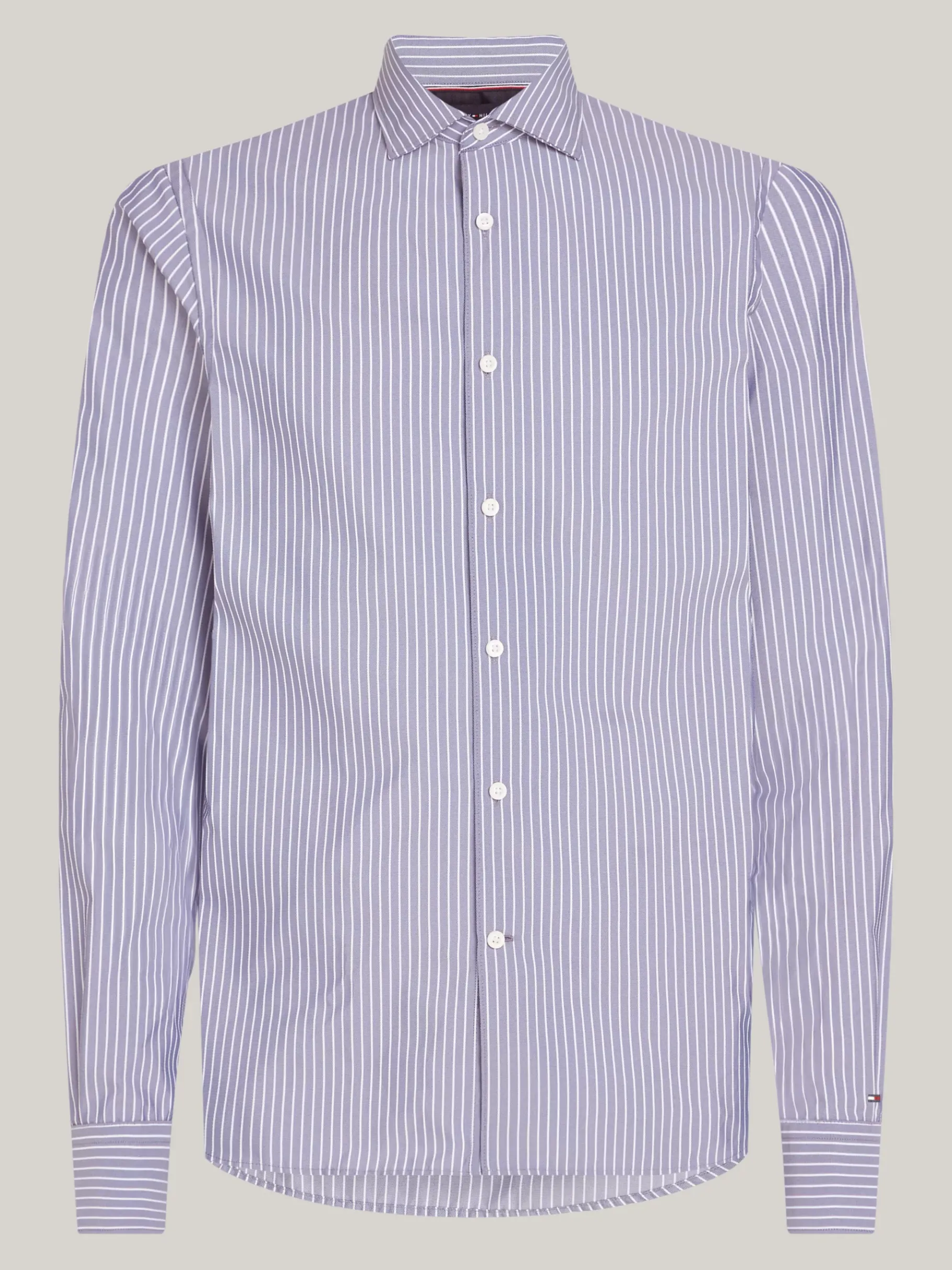 Tommy Hilfiger Gestreiftes Slim Fit Hemd DARK NAVY / OPTIC WHITE Cheap