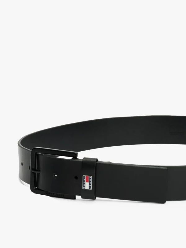 Tommy Hilfiger Gleichfarbiger Ledergürtel BLACK Flash Sale