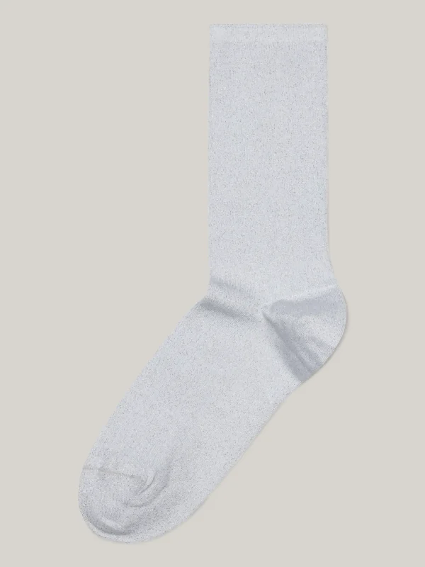 Tommy Hilfiger Glitzer-Stricksocken SILVER Clearance