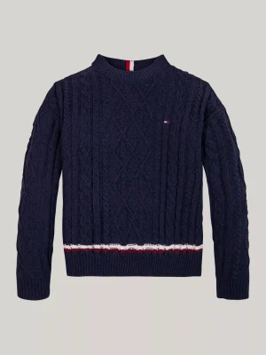 Tommy Hilfiger Global Stripe Chenille-Pullover DESERT SKY Sale