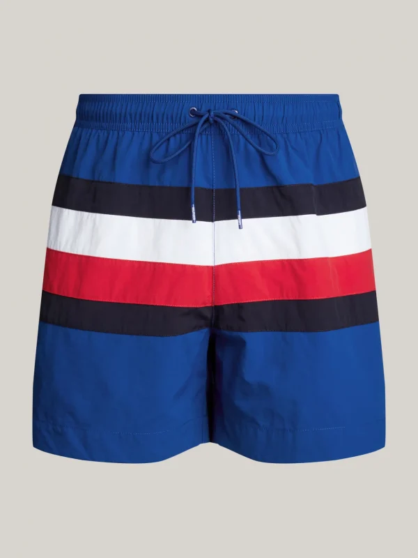 Tommy Hilfiger Global Stripe mittellange Tunnelzug-Badeshorts ANCHOR BLUE Cheap