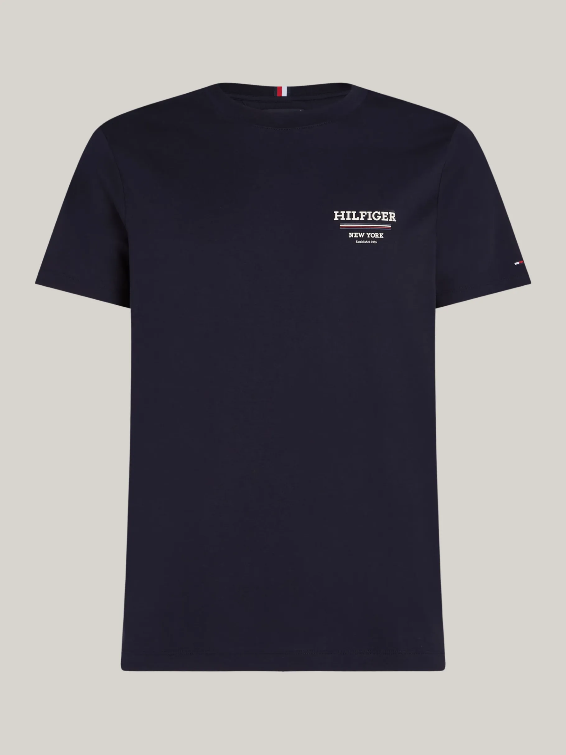Tommy Hilfiger Global Stripe T-Shirt mit Logo DESERT SKY Best