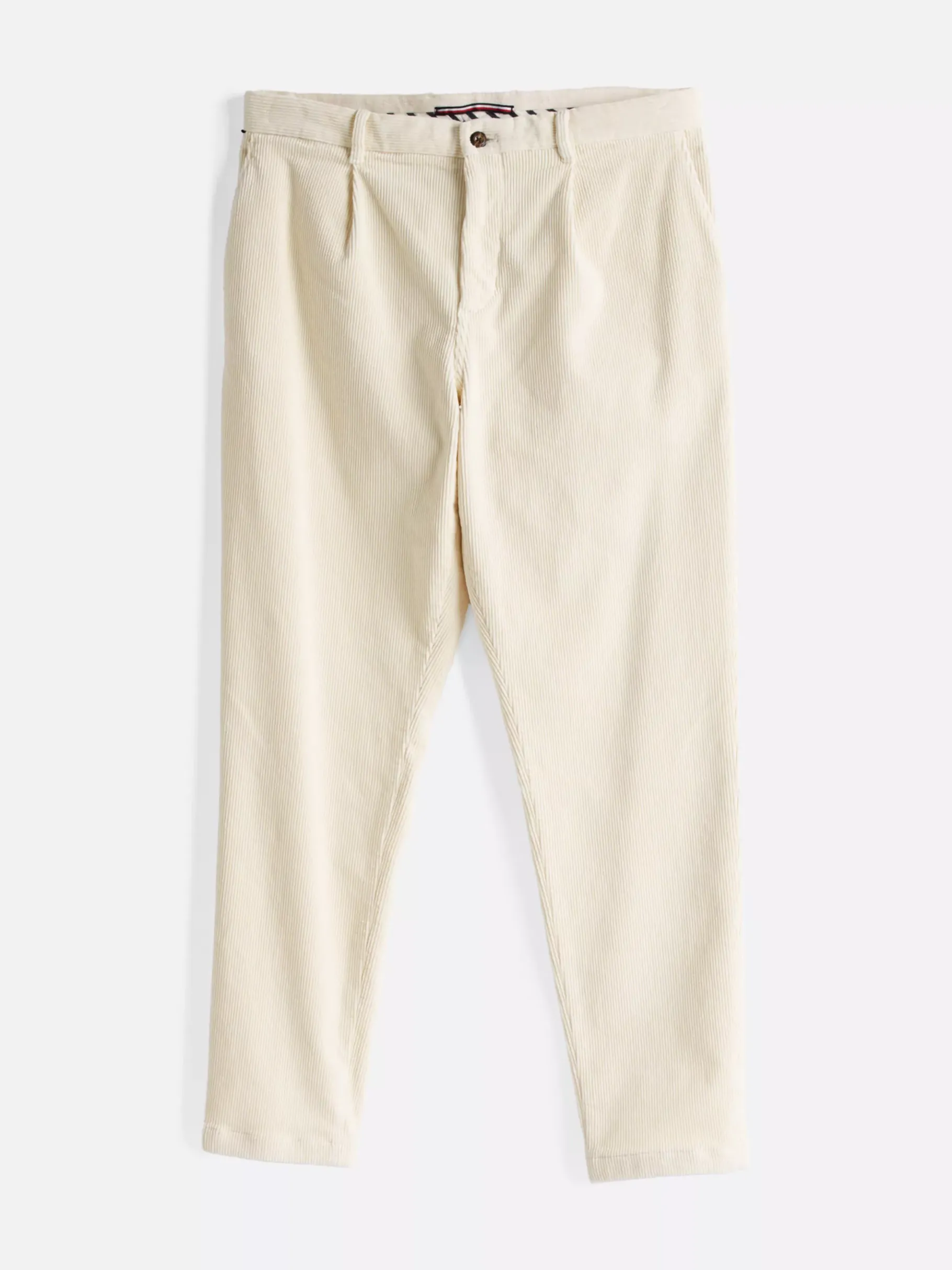 Tommy Hilfiger Harlem Tapered Leg Fit Cord-Chinos mit Stretch IVORY Shop