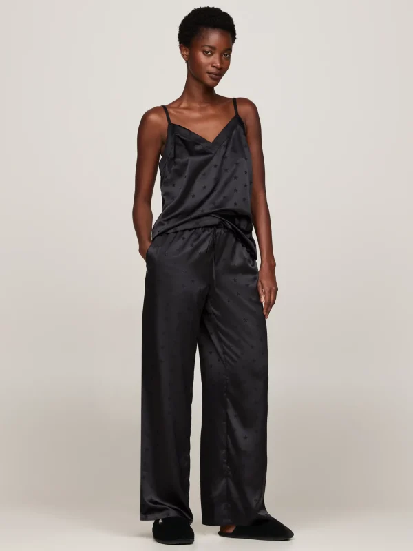 Tommy Hilfiger Hausschuh aus Fleece mit TH-Monogramm-Emblem BLACK Sale