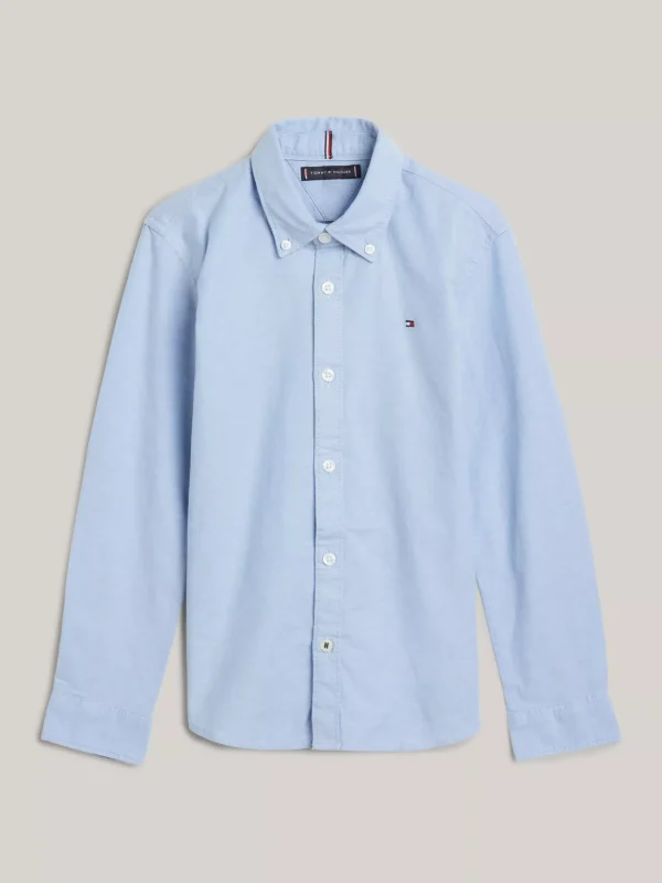 Tommy Hilfiger Hemd aus Oxford-Baumwolle mit Stretch CALM BLUE Hot