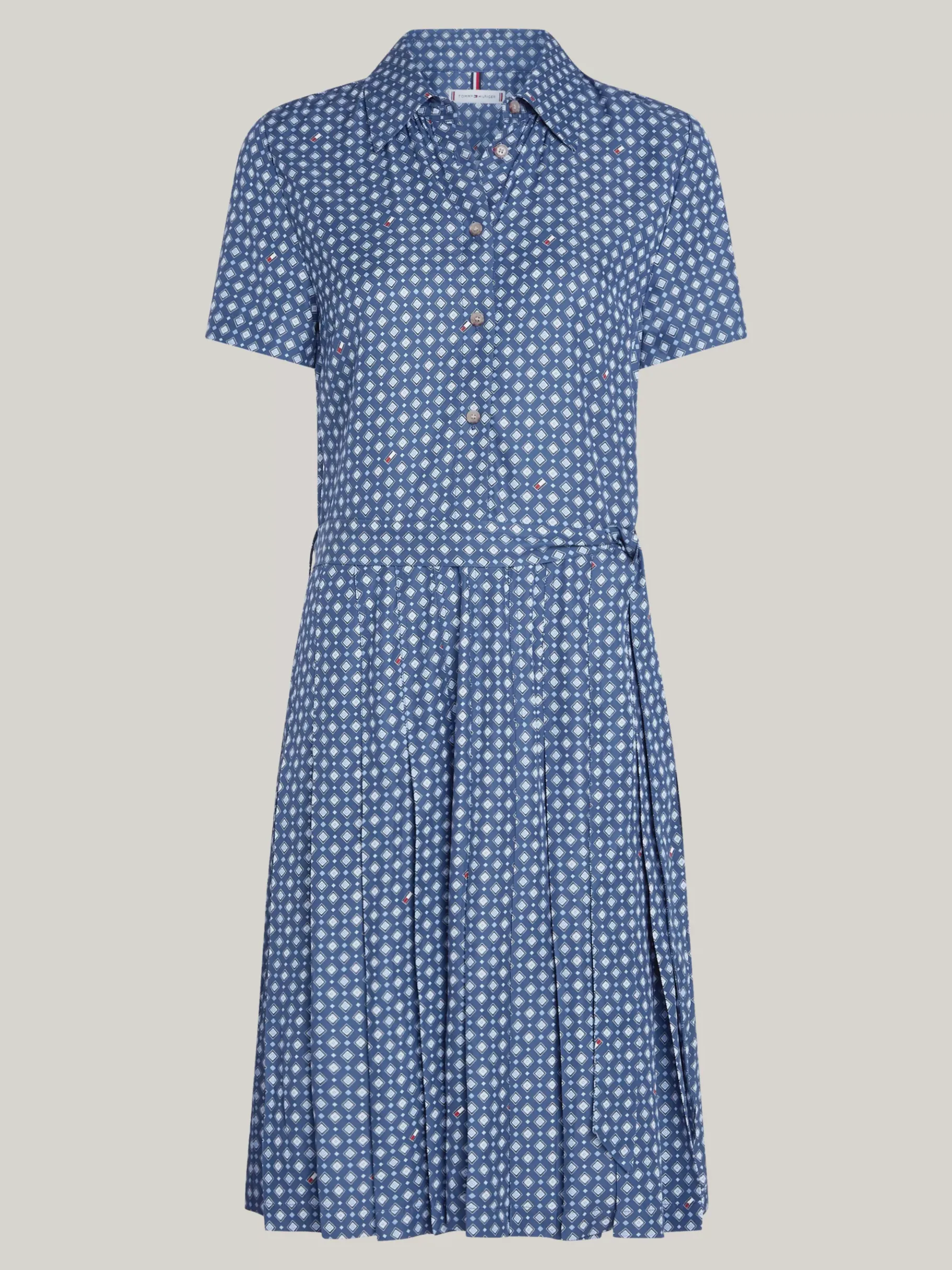 Tommy Hilfiger Hemdkleid mit Foulard-Print samt Flags HERITAGE FOULARD/ FOSSIL BLUE Best Sale