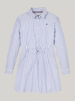 Tommy Hilfiger Hemdkleid mit Ithaka-Streifen MID BLUE / OPTIC WHITE Online