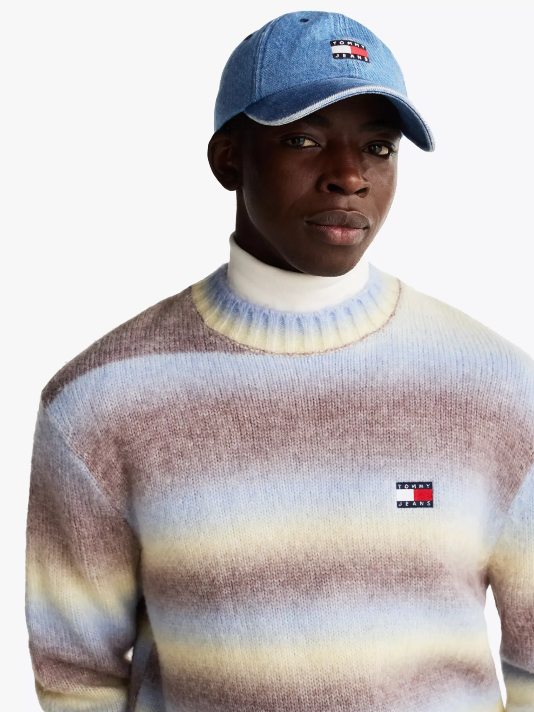 Tommy Hilfiger Heritage Baseball-Cap aus Denim ACID WASH DARK DENIM Hot