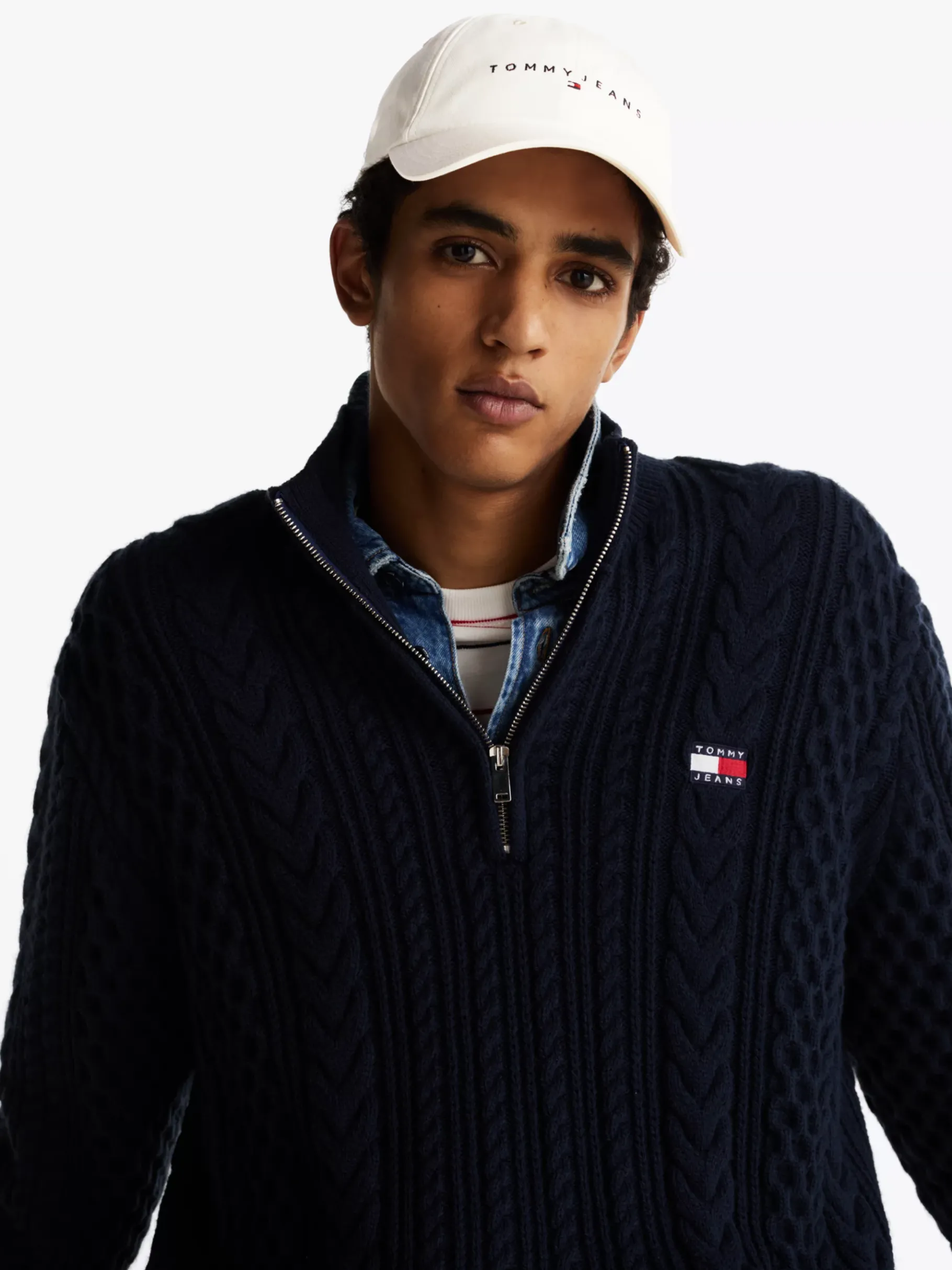 Tommy Hilfiger Heritage Baseball-Cap mit Logo-Stickerei ANCIENT WHITE Sale