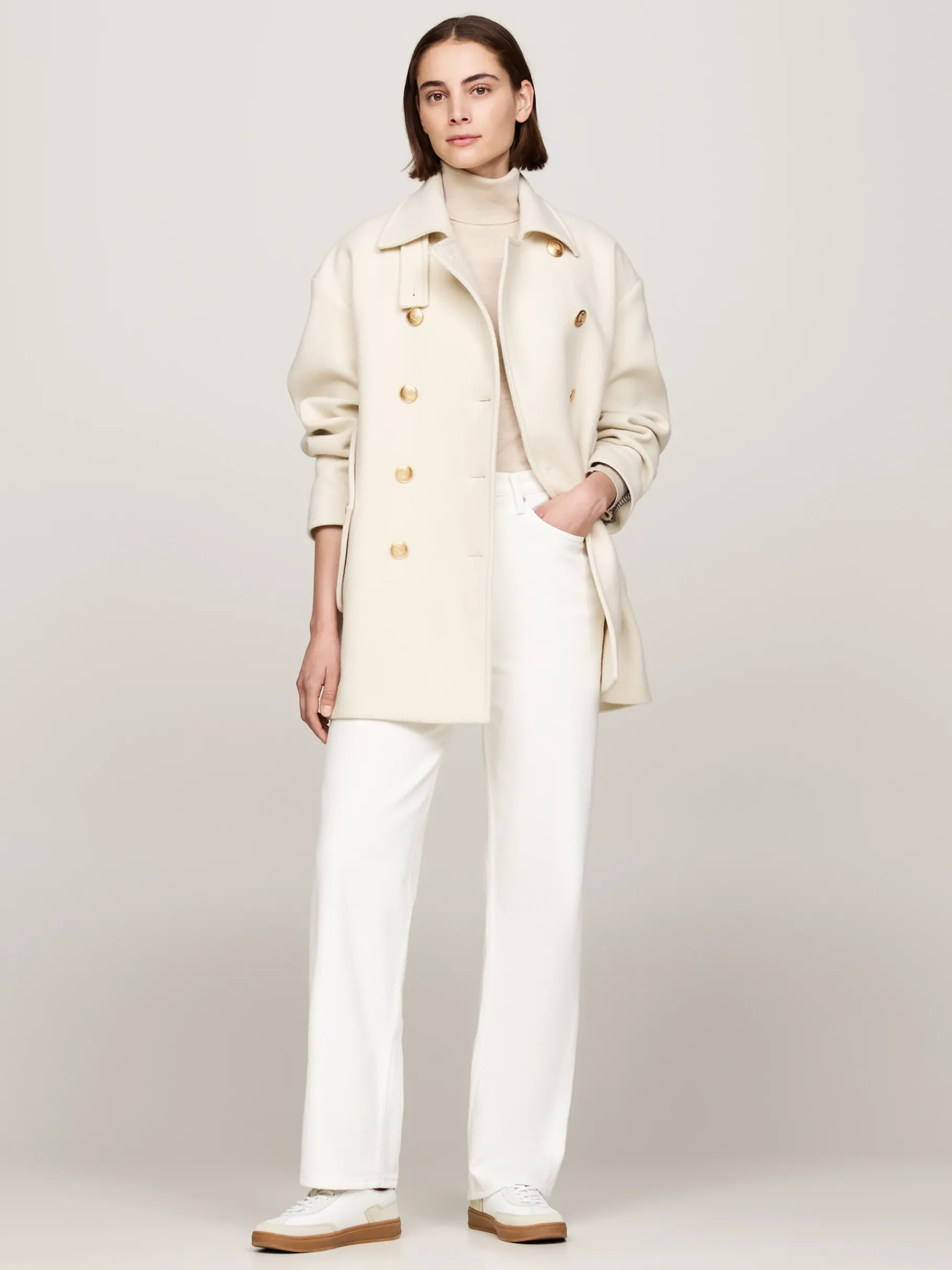 Tommy Hilfiger Heritage Court-Sneaker aus Wildleder CLASSIC BEIGE New