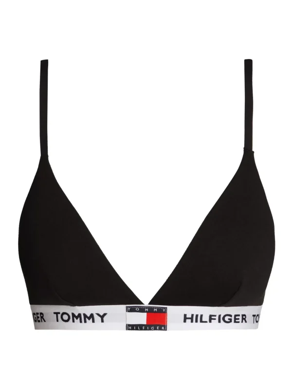 Tommy Hilfiger Heritage gepolsterter Triangel-BH mit Logo BLACK Best