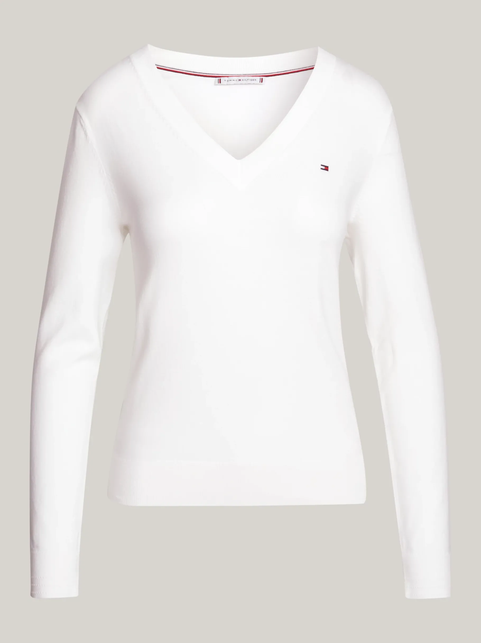 Tommy Hilfiger Heritage Pullover mit V-Ausschnitt ECRU Flash Sale