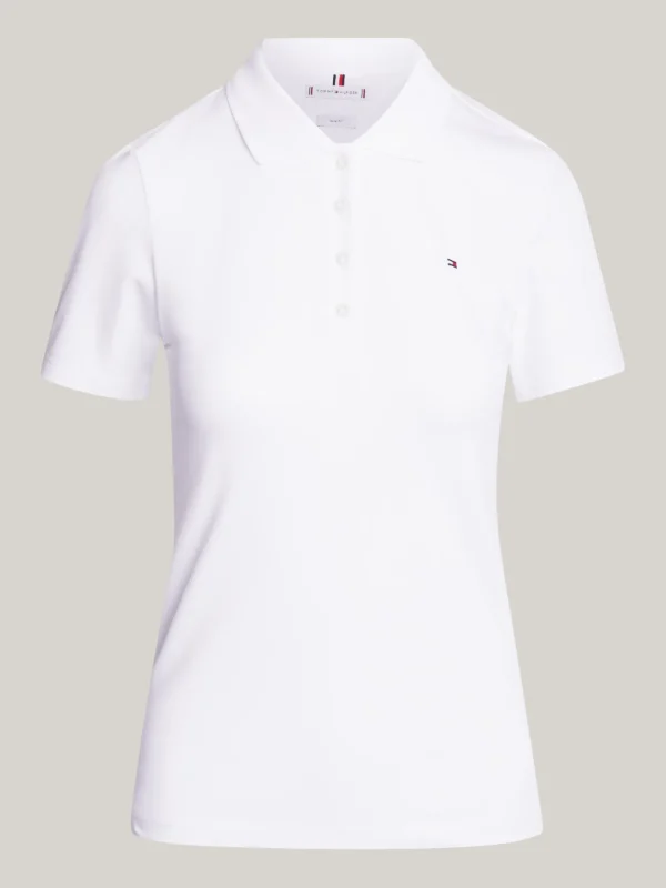 Tommy Hilfiger Heritage Slim Fit Poloshirt TH OPTIC WHITE Clearance