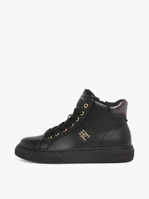 Tommy Hilfiger High-Top Lace-up Sneaker mit TH-Monogramm BLACK Sale