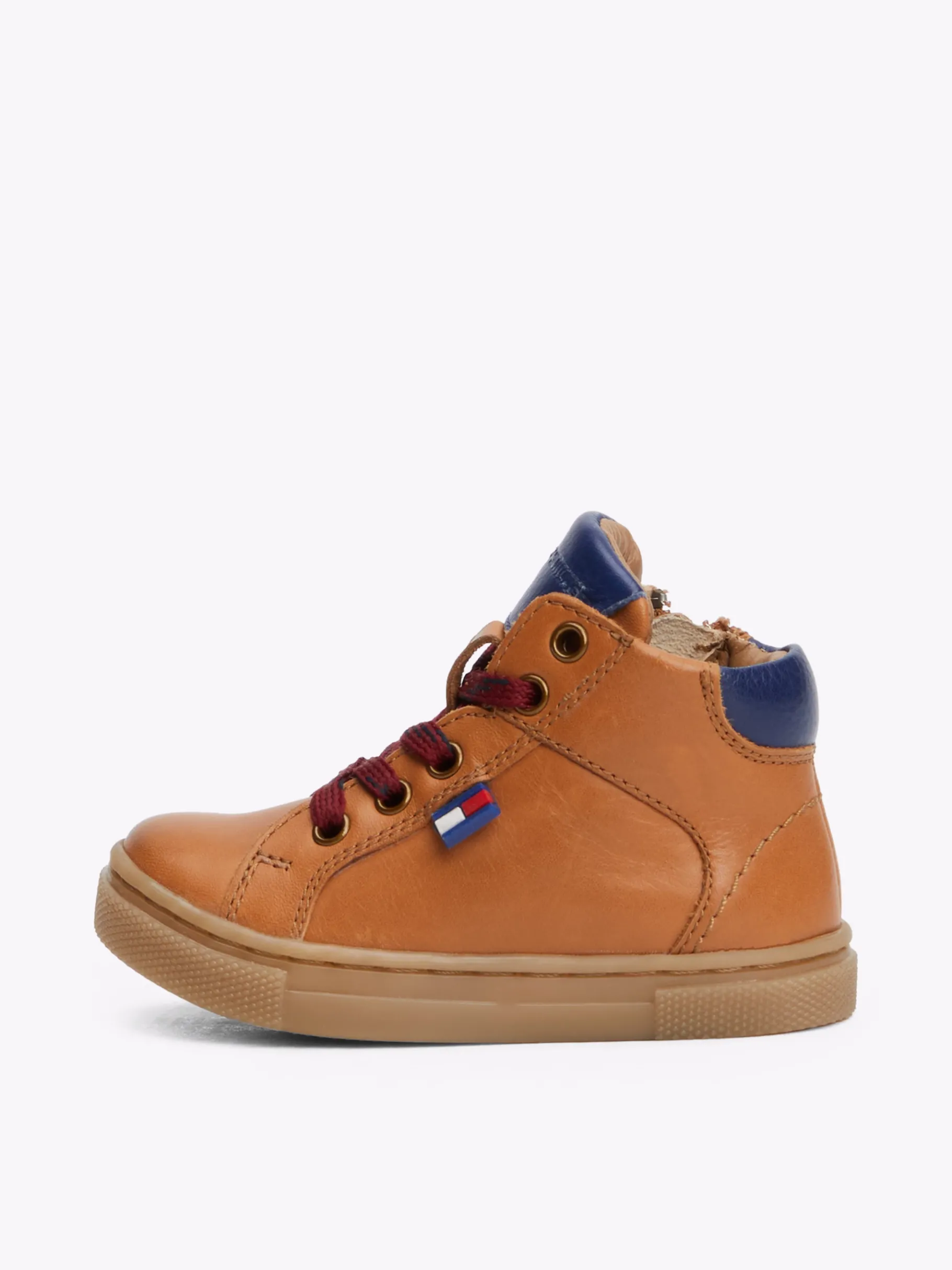 Tommy Hilfiger High-Top Sneaker aus Leder TOBACCO/BLUE Best