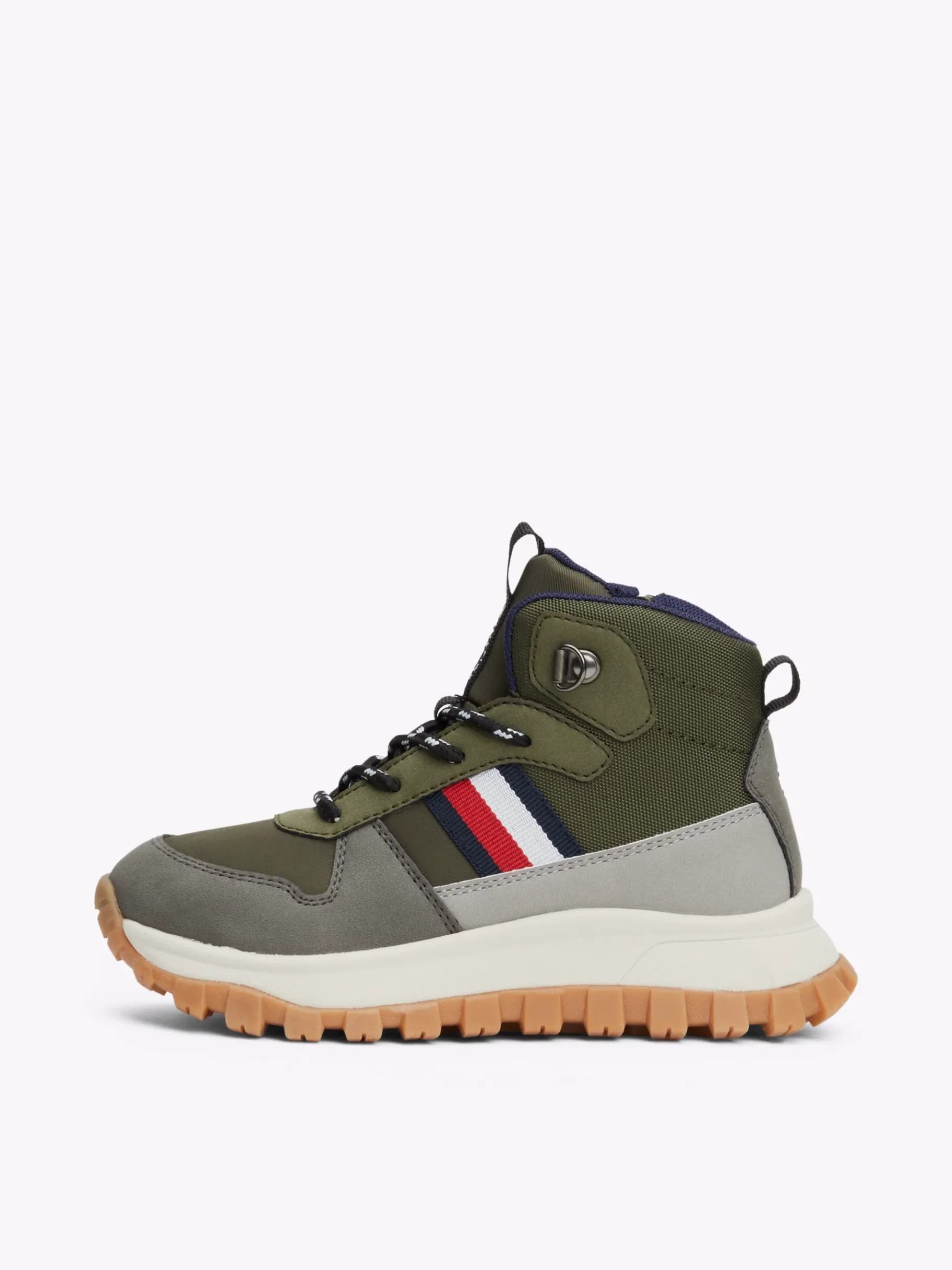 Tommy Hilfiger High-Top Sneaker mit Tommy-Tape GREY/MILITARY GREEN Shop