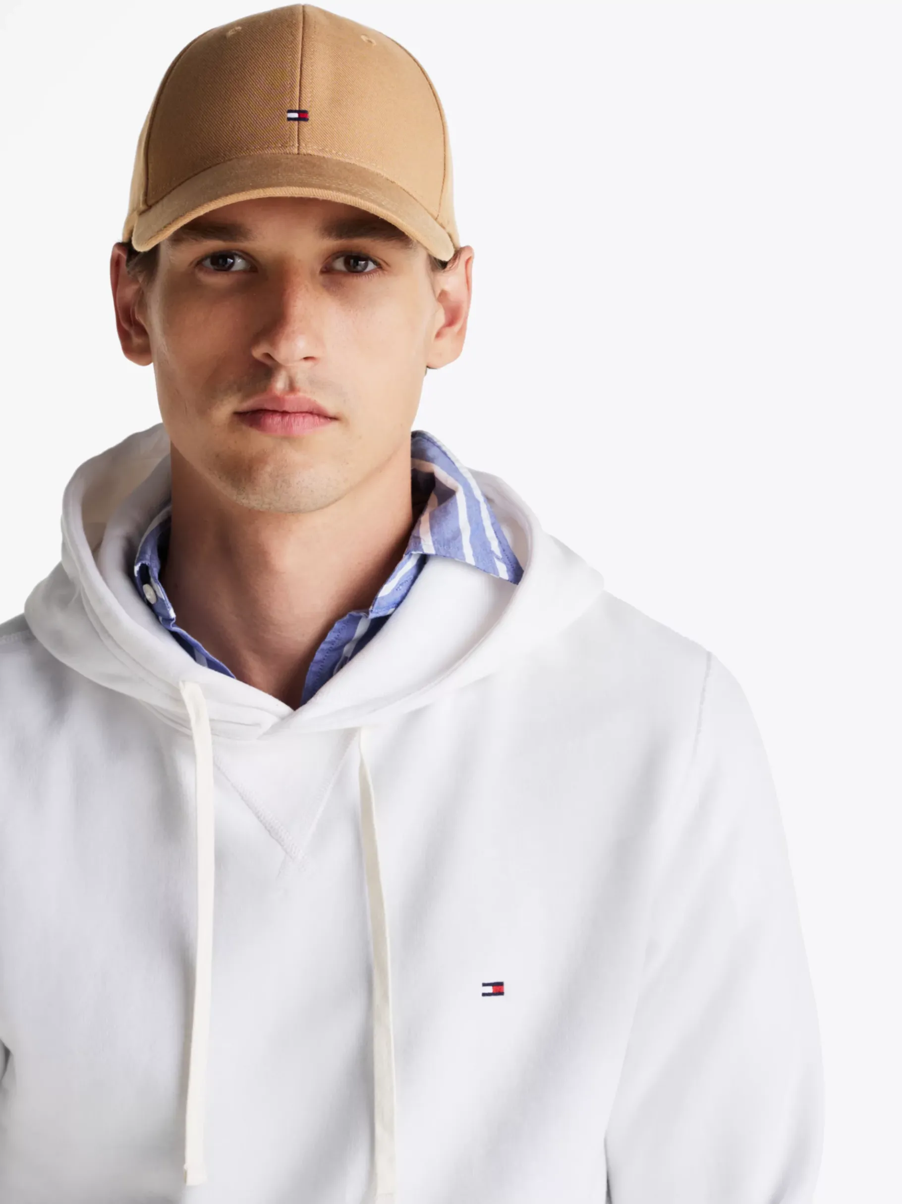 Tommy Hilfiger Hilfiger Flag Baseball-Cap mit 6-Panel-Design SAFARI CANVAS Sale