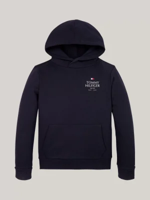 Tommy Hilfiger Hilfiger Logo Hoodie mit Kängurutasche DESERT SKY Hot