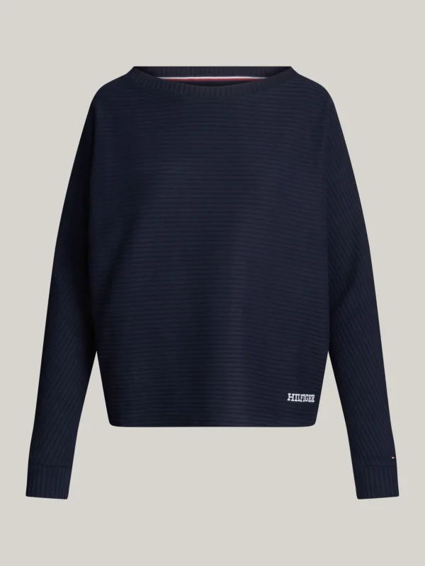 Tommy Hilfiger Hilfiger Monotype Lounge-Langarmshirt DESERT SKY Discount