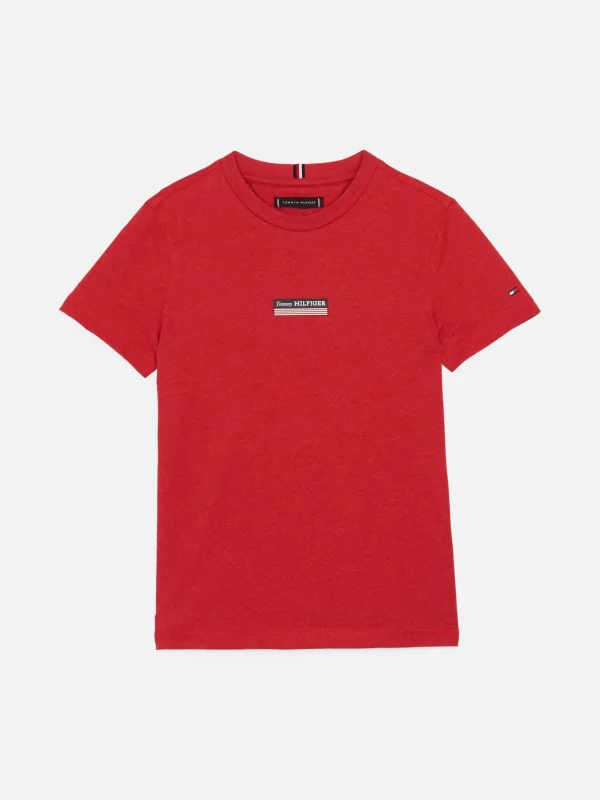 Tommy Hilfiger Hilfiger Monotype meliertes T-Shirt APPLE RED HEATHER Cheap