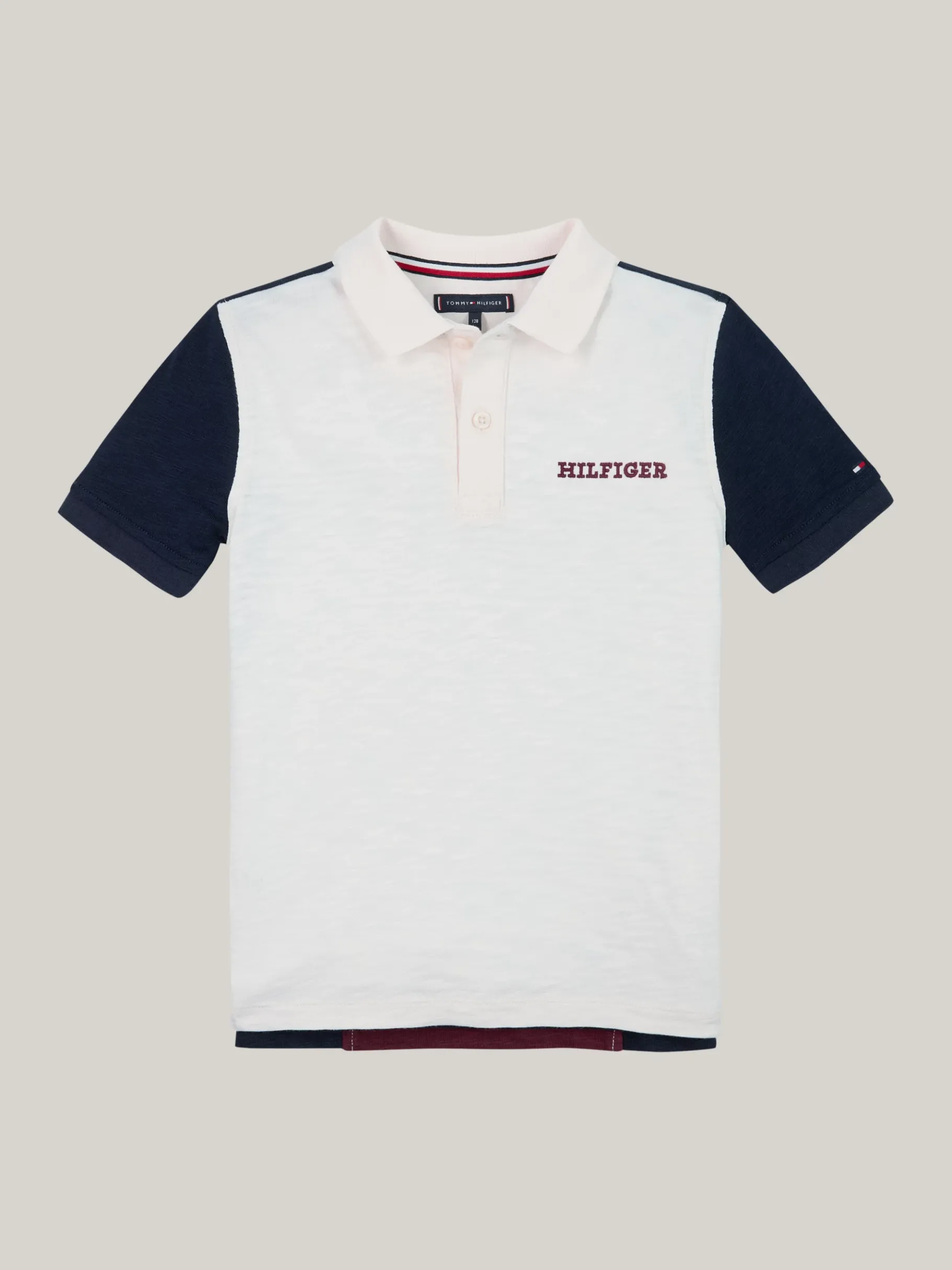 Tommy Hilfiger Hilfiger Monotype Regular Fit Poloshirt ANCIENT WHITE / RED / BLUE Online