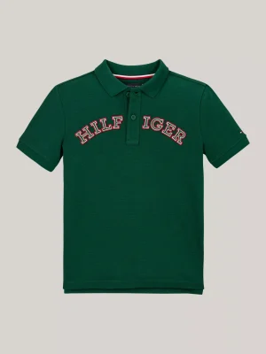 Tommy Hilfiger Hilfiger Monotype Regular Fit Poloshirt ORNAMENTAL GREEN Hot