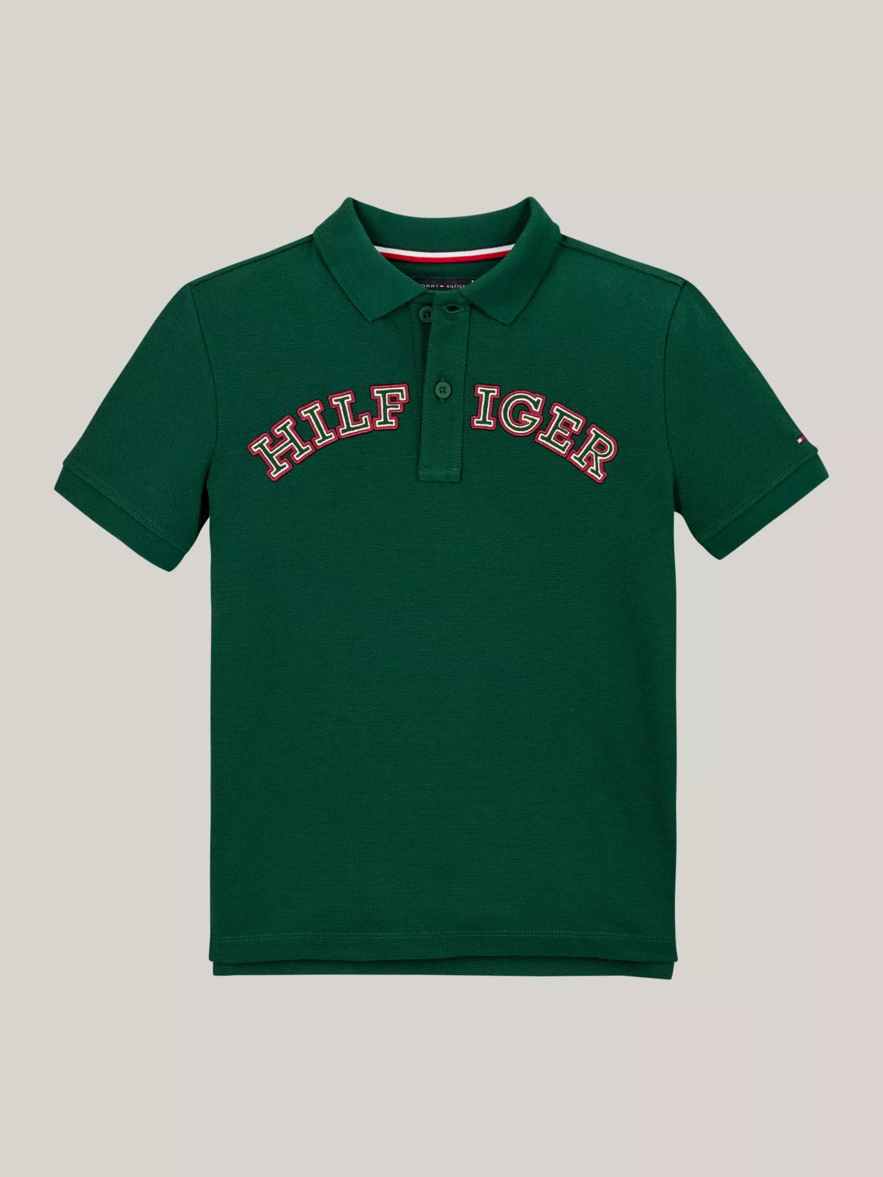 Tommy Hilfiger Hilfiger Monotype Regular Fit Poloshirt ORNAMENTAL GREEN Hot