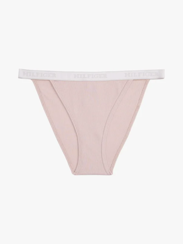 Tommy Hilfiger Hilfiger Monotype Tanga mit Logo-Taillenbund BALANCED BEIGE Sale