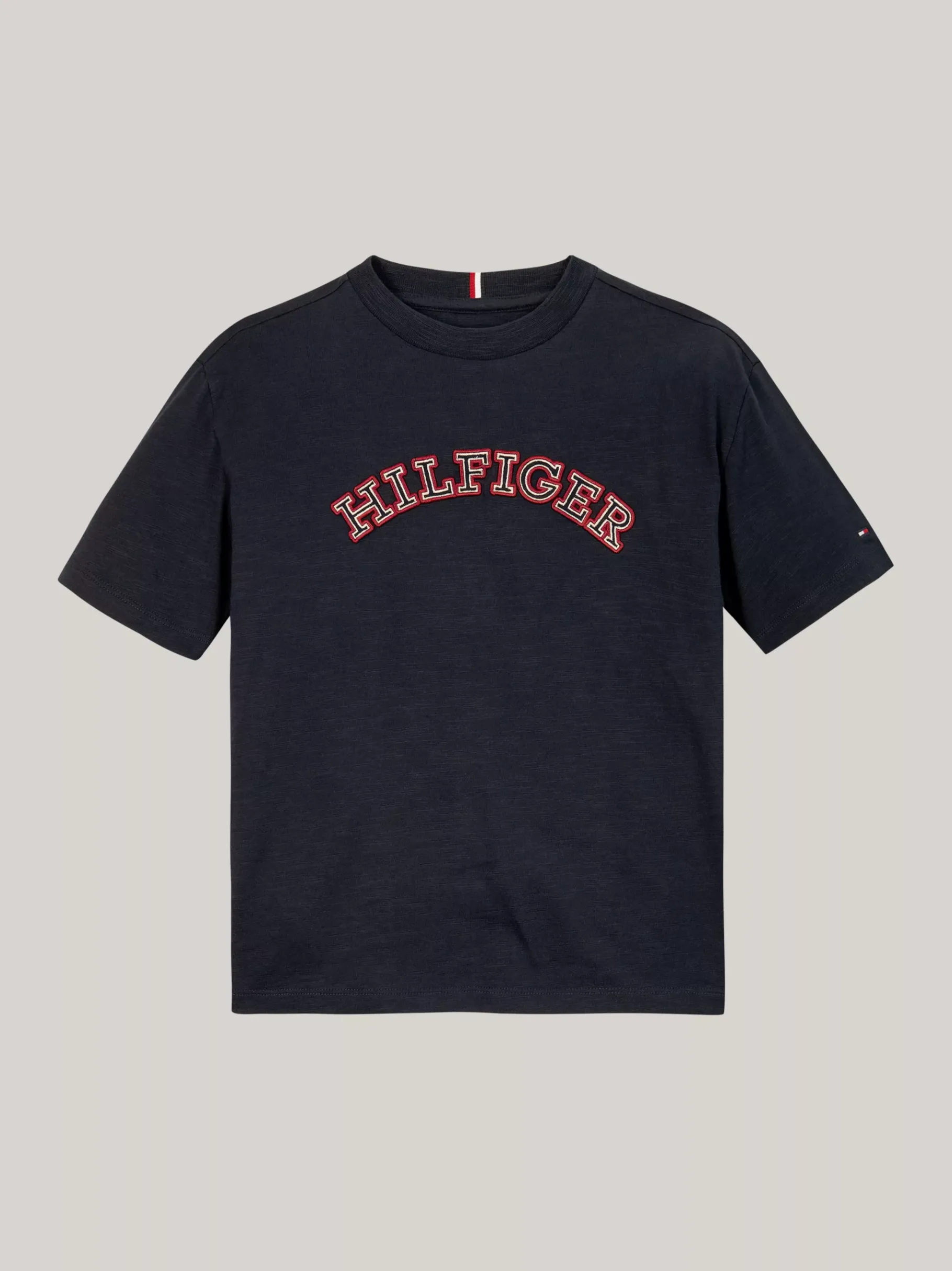 Tommy Hilfiger Hilfiger Monotype T-Shirt mit Applikation DESERT SKY Flash Sale