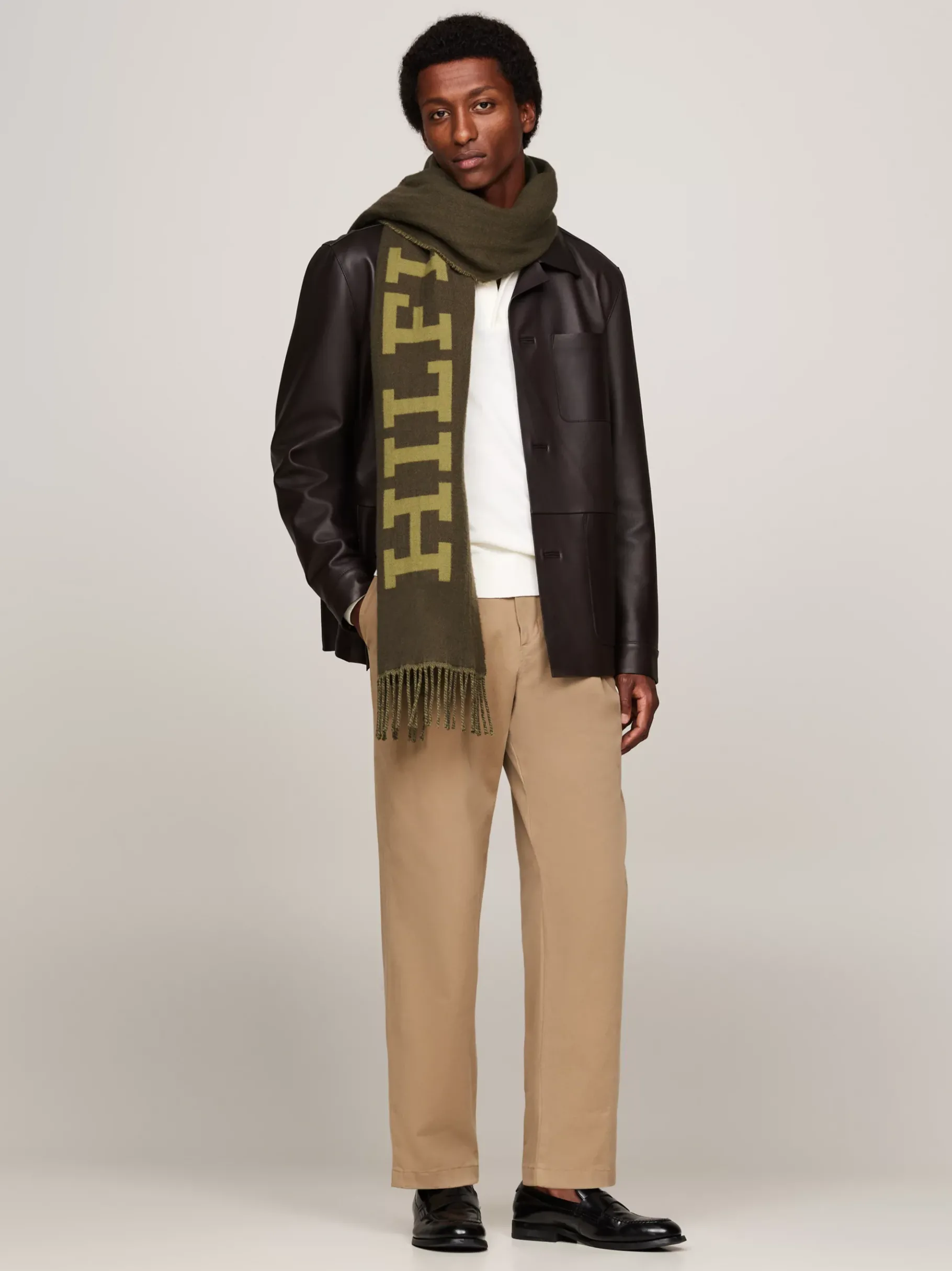 Tommy Hilfiger Hilfiger Monotype Wollschal ARMY GREEN Shop