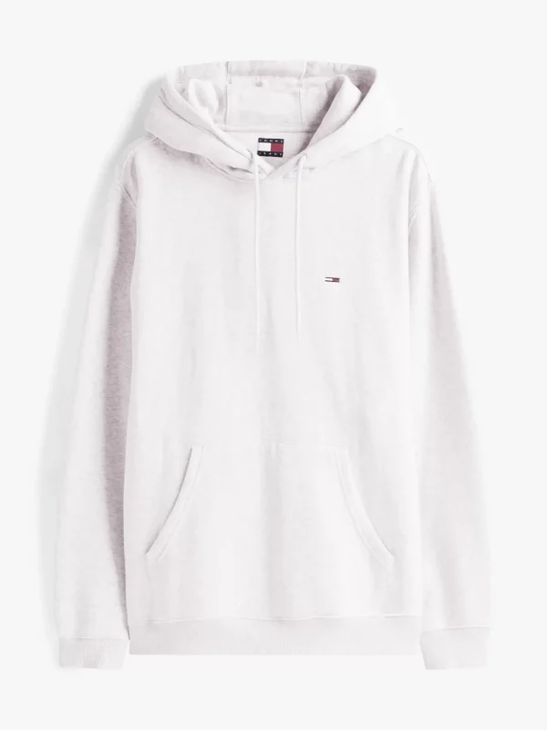 Tommy Hilfiger Hoodie aus gebürstetem Fleece SILVER GREY HEATHER Hot