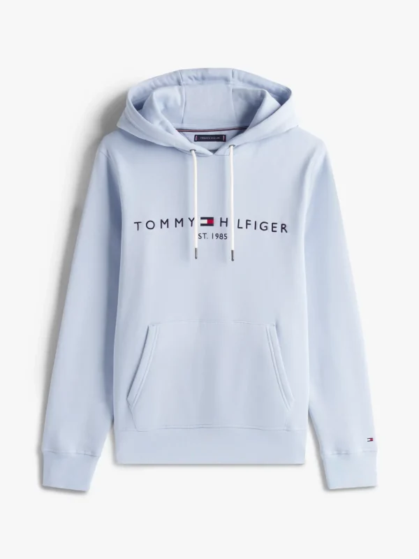 Tommy Hilfiger Hoodie mit aufgesticktem Logo BREEZY BLUE Store