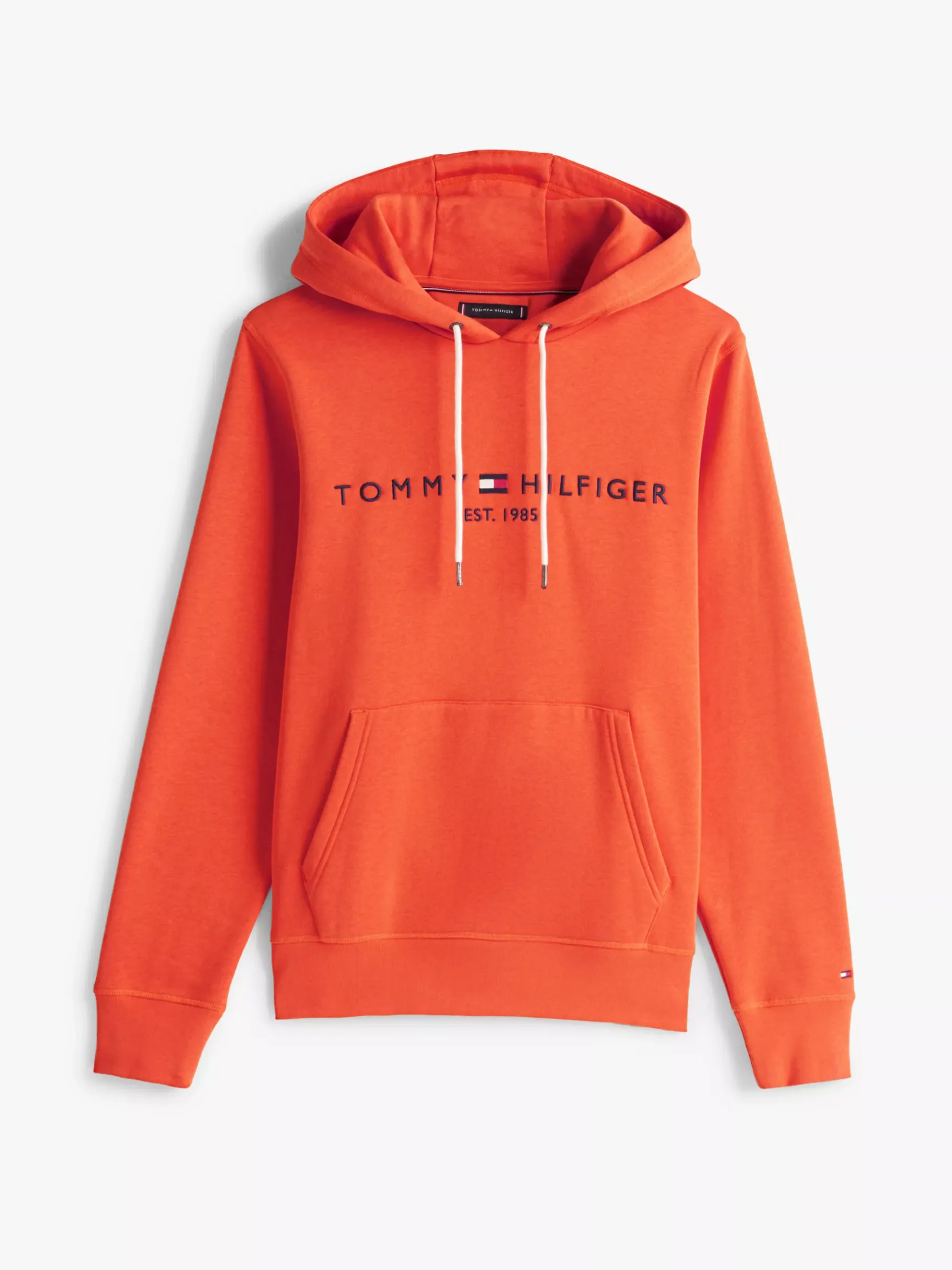 Tommy Hilfiger Hoodie mit aufgesticktem Logo BRILLIANT ORANGE Best