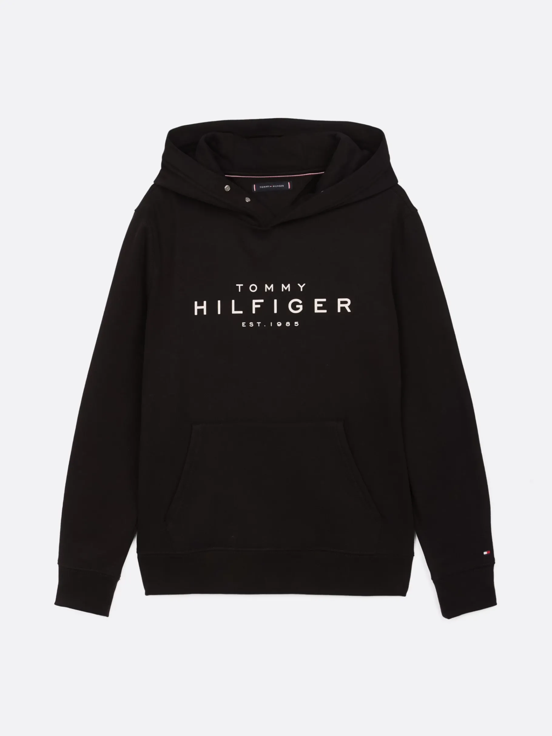 Tommy Hilfiger Hoodie mit Druckknöpfen und Logo BLACK Hot