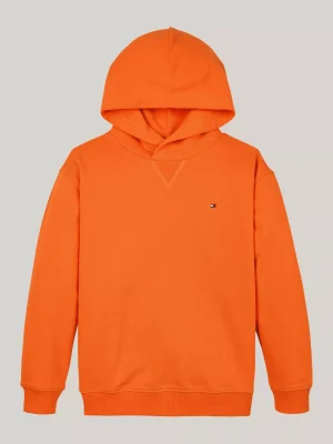 Tommy Hilfiger Hoodie mit Flag-Stickerei ORANGE THUNDER Online