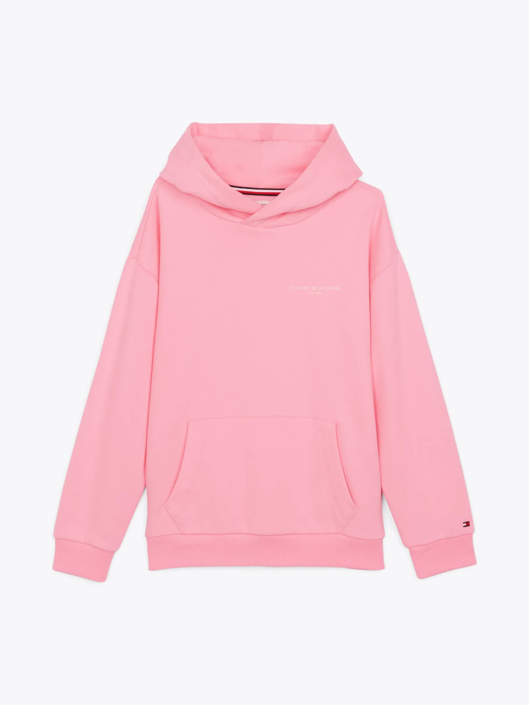 Tommy Hilfiger Hoodie mit Tommy-Tape und Logo PINK SUGAR Clearance
